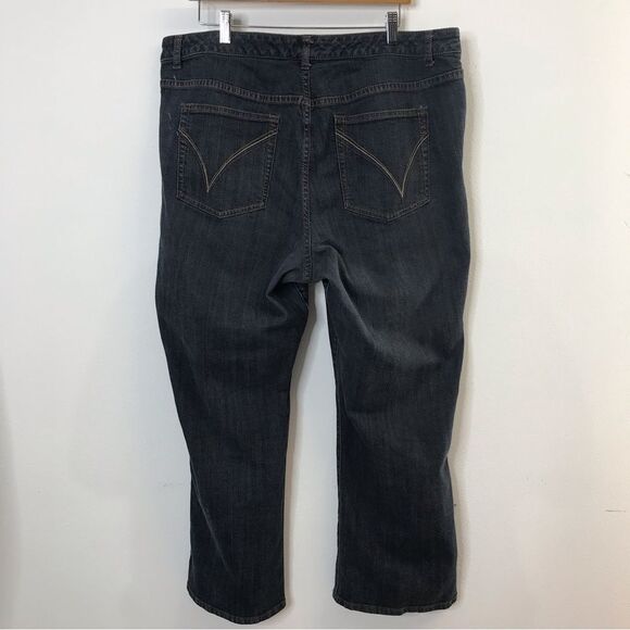 Venezia Womens Stretch Bootcut Jeans Blue Dark Wash Denim Size 5 Petite (22) - Picture 7 of 16